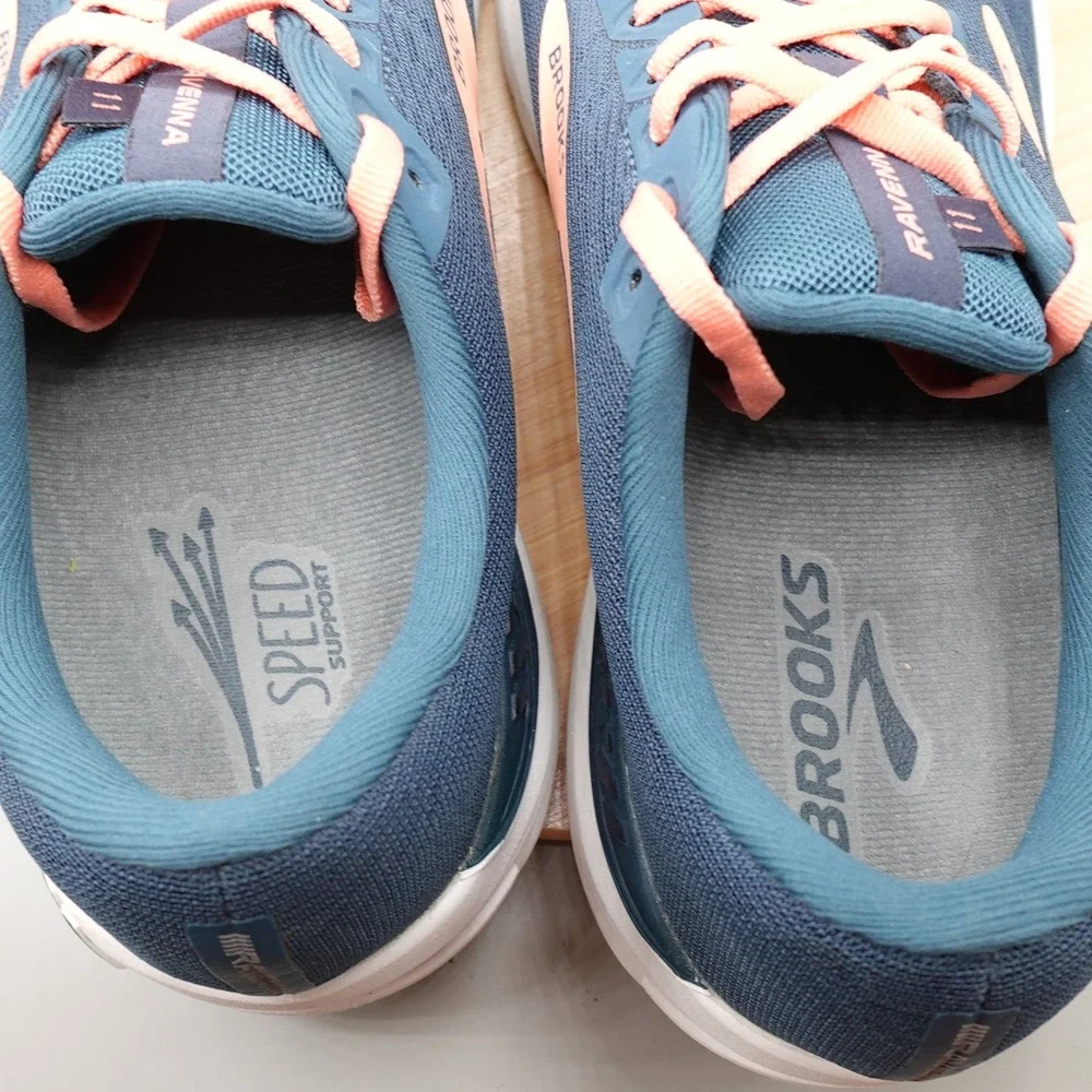 Brooks Shoes Womens 12 Blue Ravenna 11 Running Sneakers 1203181B480